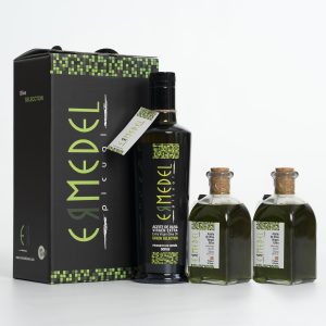 Pack Botella 500ml + 2 frascas 250ml AOVE Green Selection