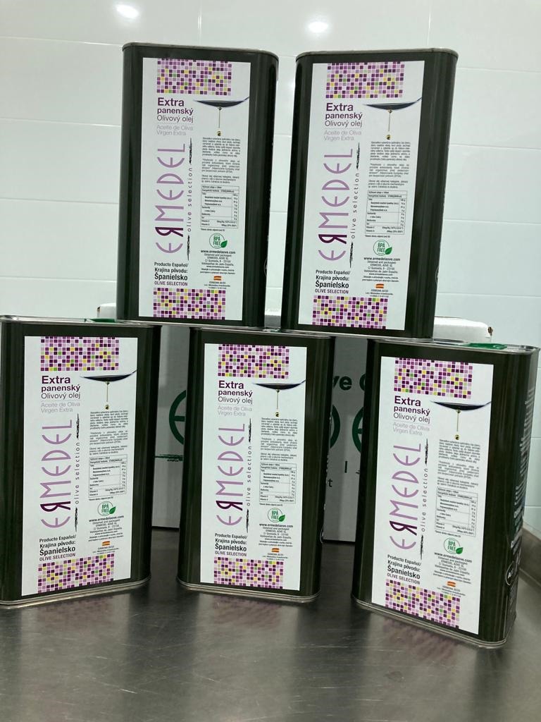 Pack 5 latas de 3L ERMEDEL AOVE Olive Selection - Imagen 3