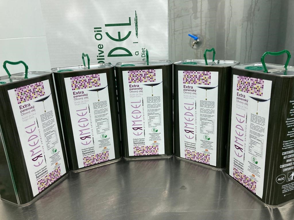 Pack 5 latas de 3L ERMEDEL AOVE Olive Selection